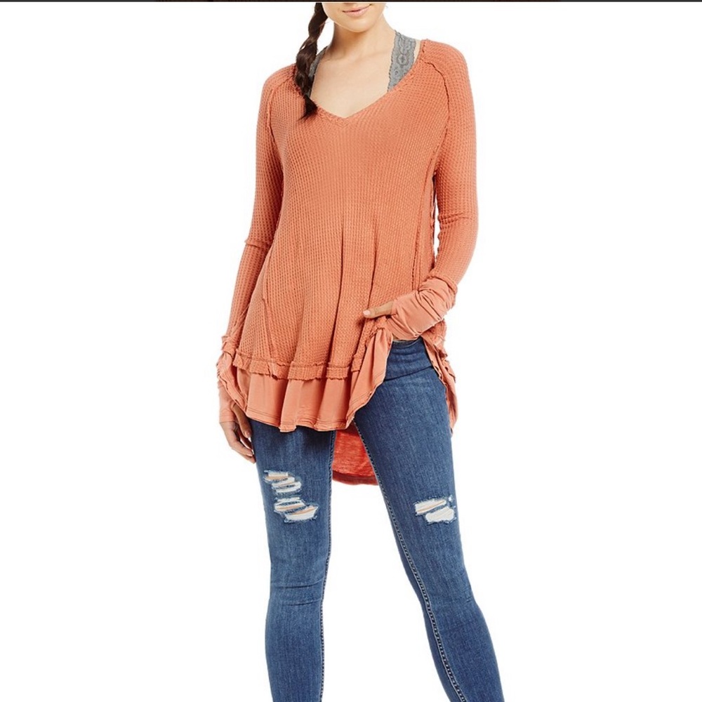 Free People Catalina Long Sleeve Thermal Top